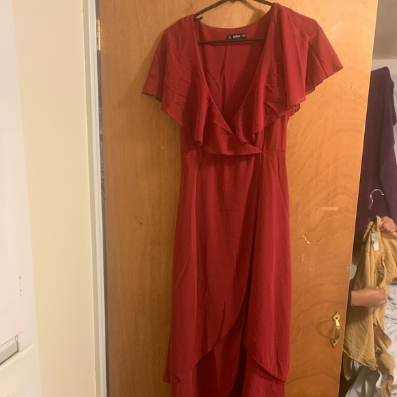 SHEIN Dresses & Skirts - Ruffled fold over wrap dress